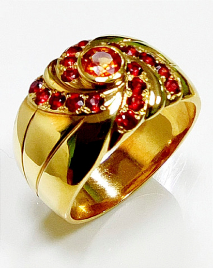 Кольцо Эстерелла золото 750, сапфир