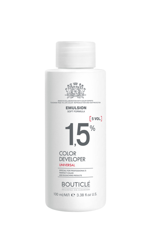 "Bouticle color developer 5 vol" Оксидант-лосьон 1,5%, 100 мл