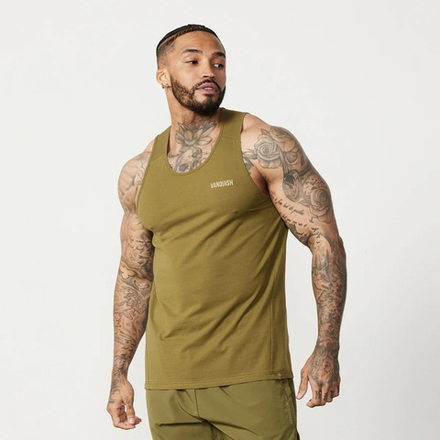 Майка VANQUISH Essential Performance Tank Top Olive Green