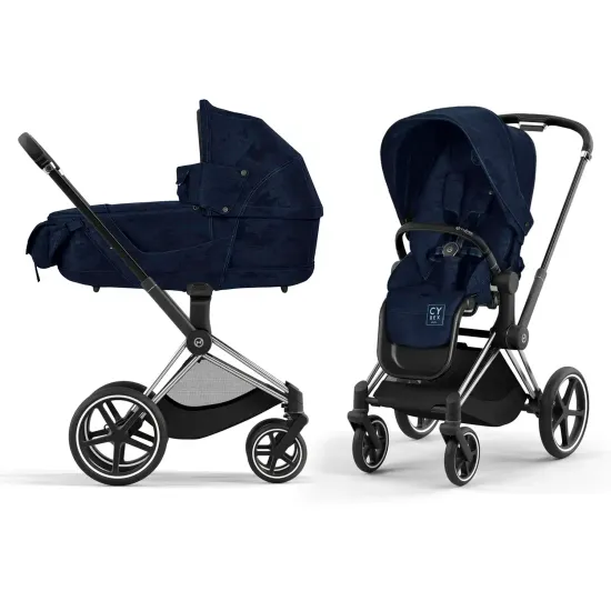 Коляска 2 в 1 Cybex Priam 4 Rebellious Luxury Denim Blue
