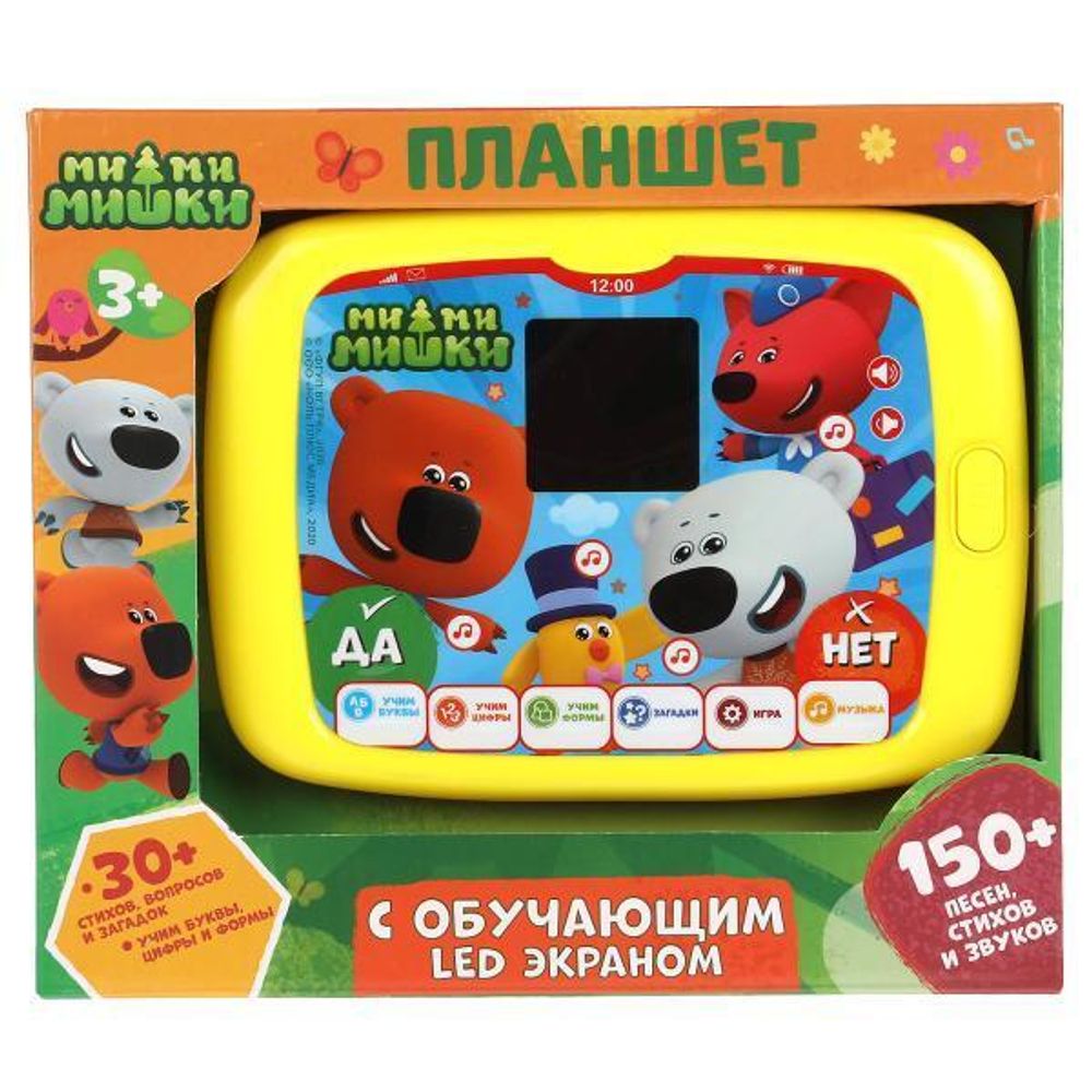 Планшет с обучающим LED экраном &quot;Ми-ми-мишки&quot; 150 песен стихов, загадок.коробка бат. HT534-R2 (Умка)