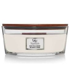 Белый чай и жасмин, ароматическая свеча эллипс, WoodWick