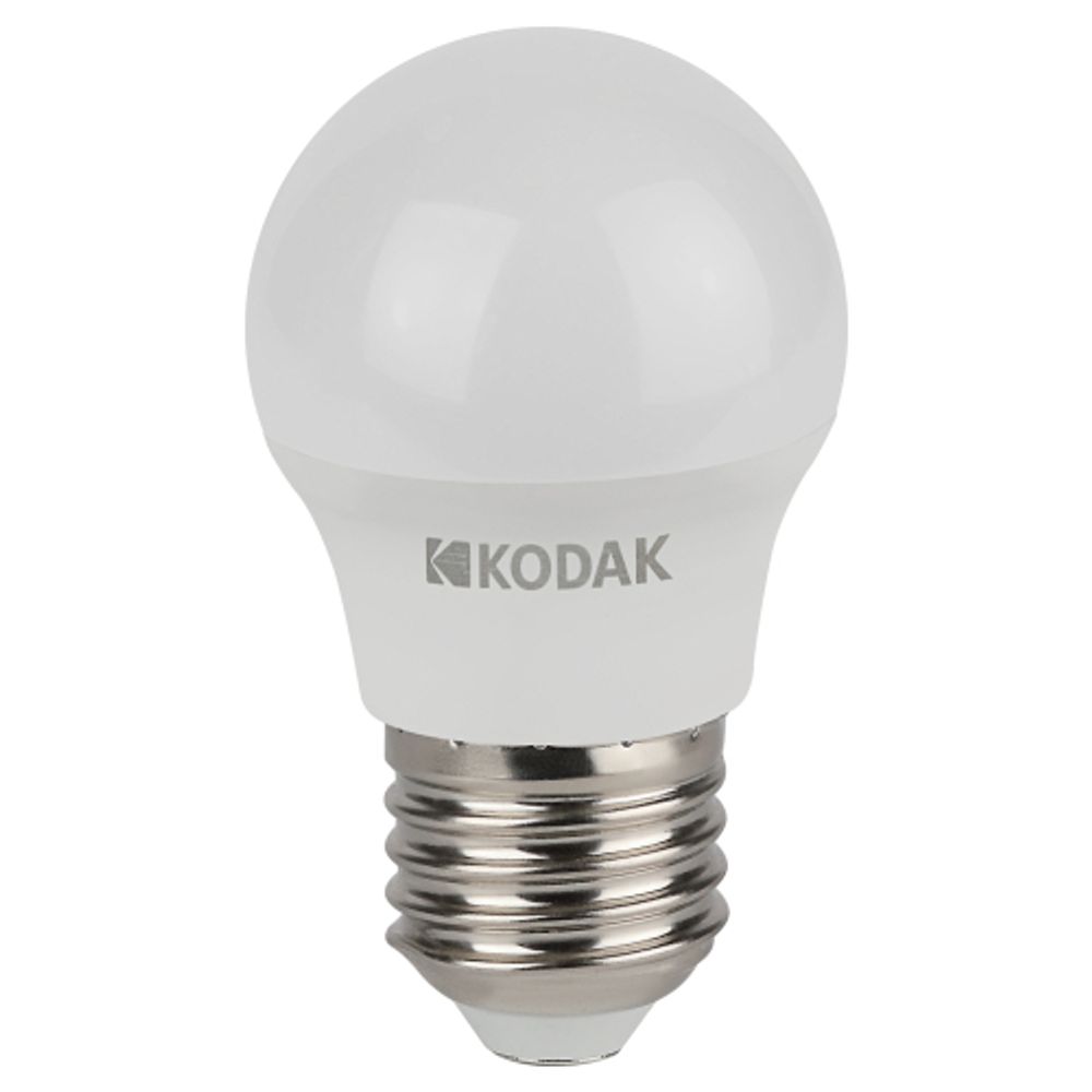 Лампа светодиодная Kodak LED KODAK P45-7W-840-E27 E27 / Е27 7Вт шар нейтральный белый свет | Kodak