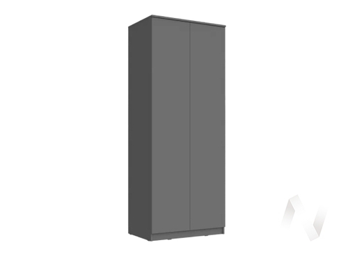 Шкаф 2-х ств платяной МС Челси (графит/графит)