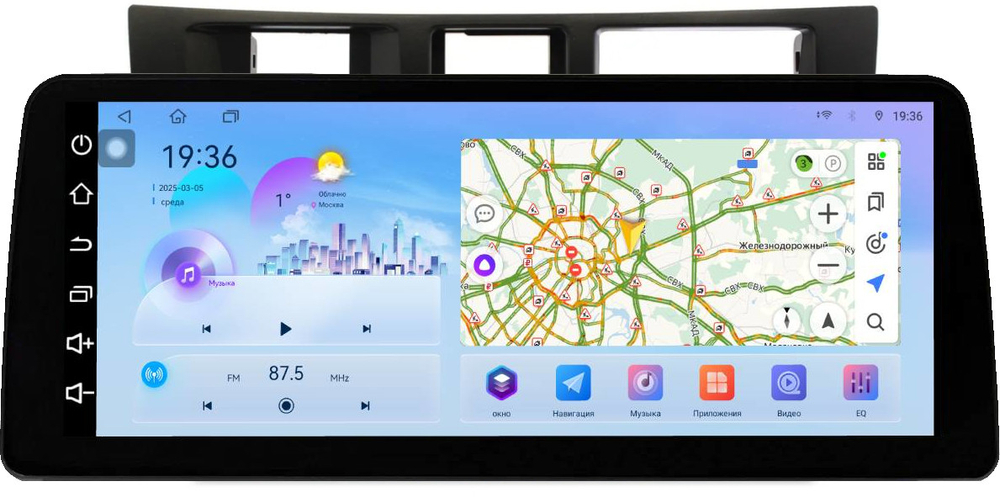 Магнитола для Toyota Mark II 110, Verossa 2000-2004 (вниз) - FarCar монитор 12.3" 2K QLED на Android 14, TS10, CarPlay, 4G SIM-слот