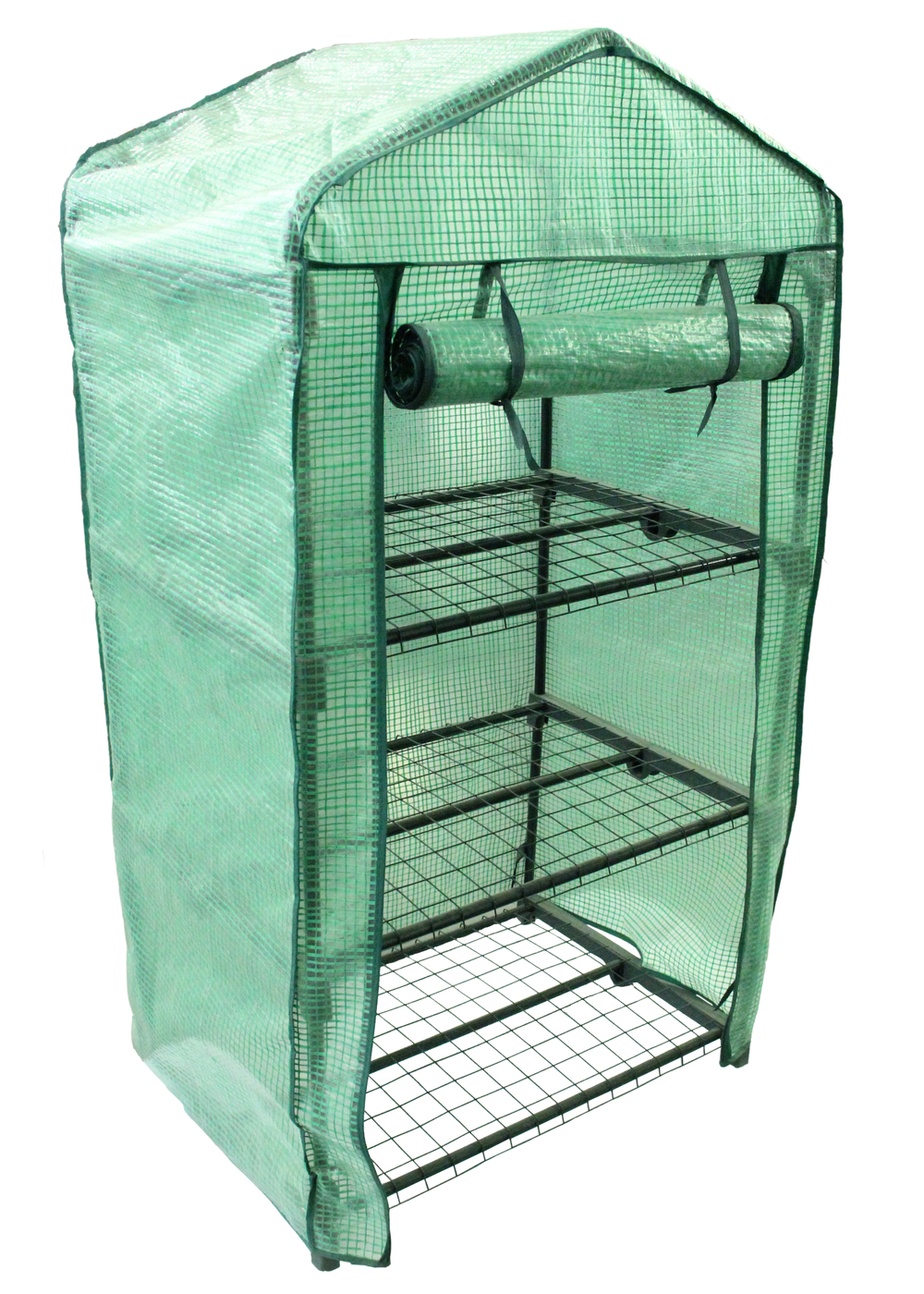 Парник балконный МегаСад 3 полки 69x49см h125см, ПЭ армированный