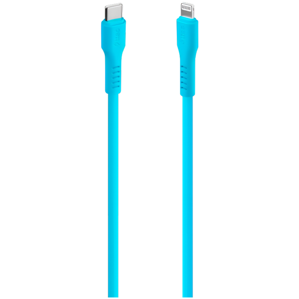 ttec Type-C - Lightning Charge / Data Cable , 120cm,Neon Blue
