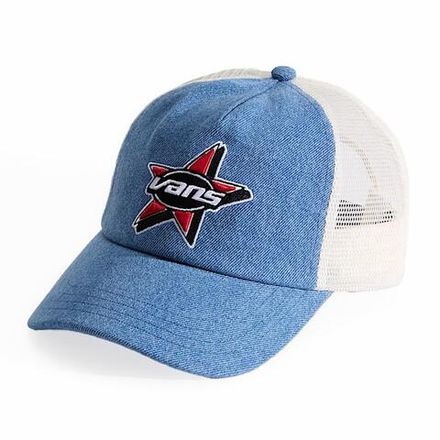 Купить Кепка Vans Marked Jockey Trucker STONEWASH/BLUE