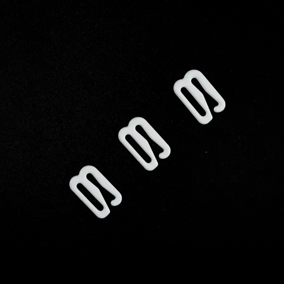 Крючок для бретели белый 12 мм