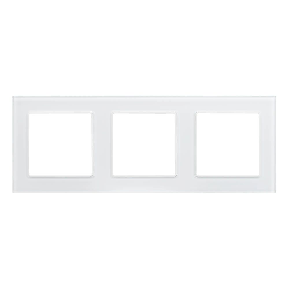 Рамка стеклянная FRM-GLARE-GS-3-WH (Arlight, -) 043799