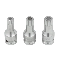 Набор Головок-бит SPLINE с отверстием 1/2'',3пр. (L-60мм,M14, M16, M18) RockForce##Rock FORCE RF-248060-3