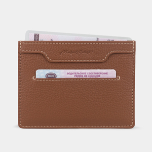 Обложка для автодокументов и паспорта Berlin из кожи теленка, цвета карамель