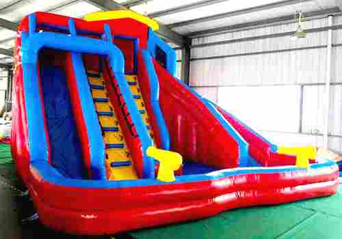 Надувной водный батут с бассейном «Колумбия» 6*6*4 м