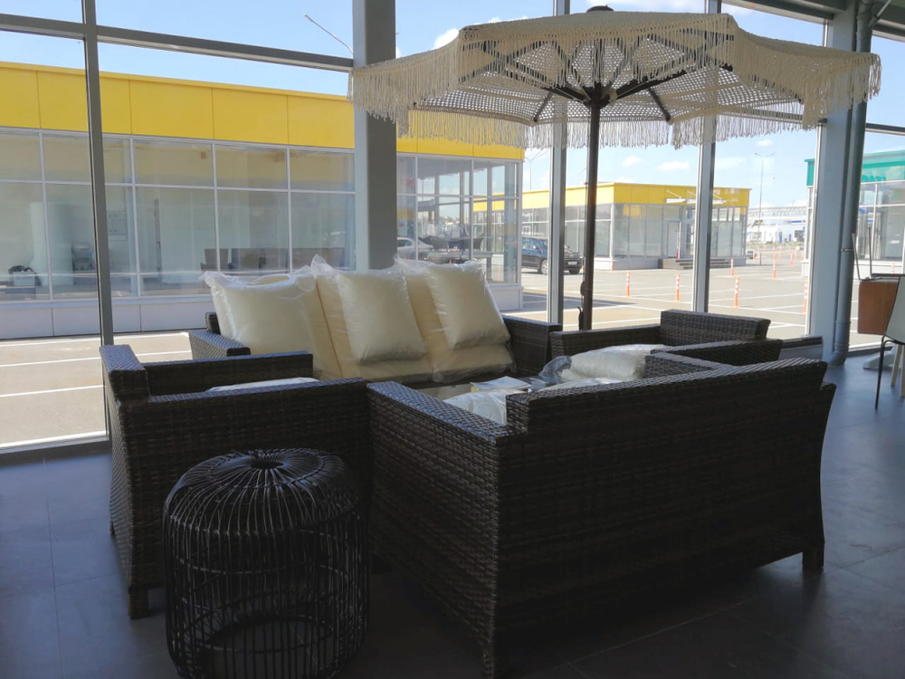 Комплект плетеной мебели Fantasy, коричневый, бежевый