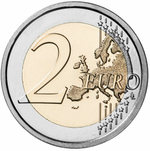 2 евро Германия - Дворец Сан-Суси в Потсдаме. (Двор F). 2020 год