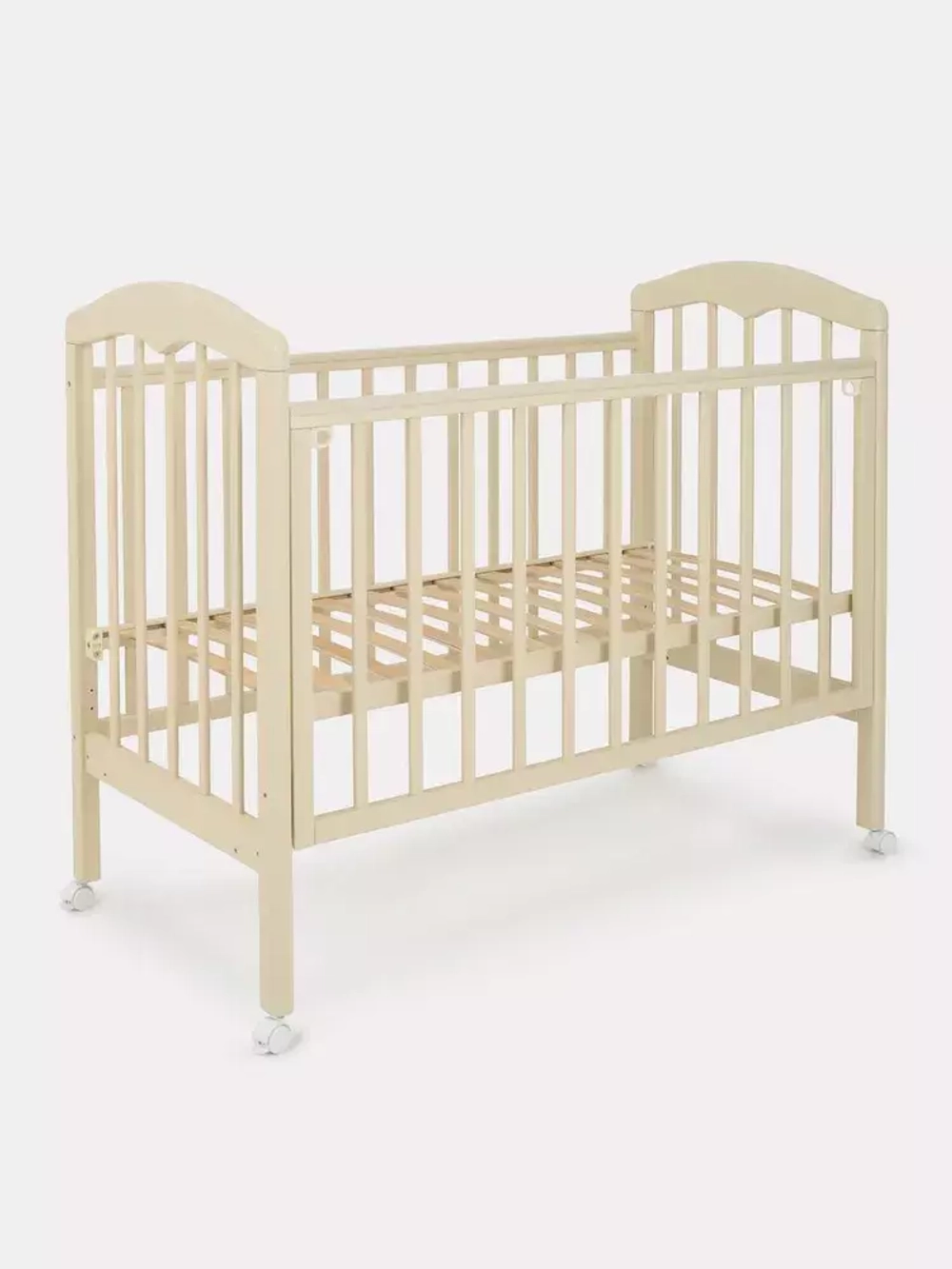 Кровать детская 120*60 "СИЛЬВИЯ"-2 (арт.44) кол/кач (слоновая кость)