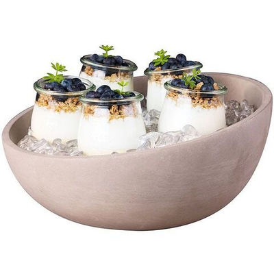 Салатник «Элемент»;бетон;2,5л;D=295,H=85мм;серый (Цвет: серый)