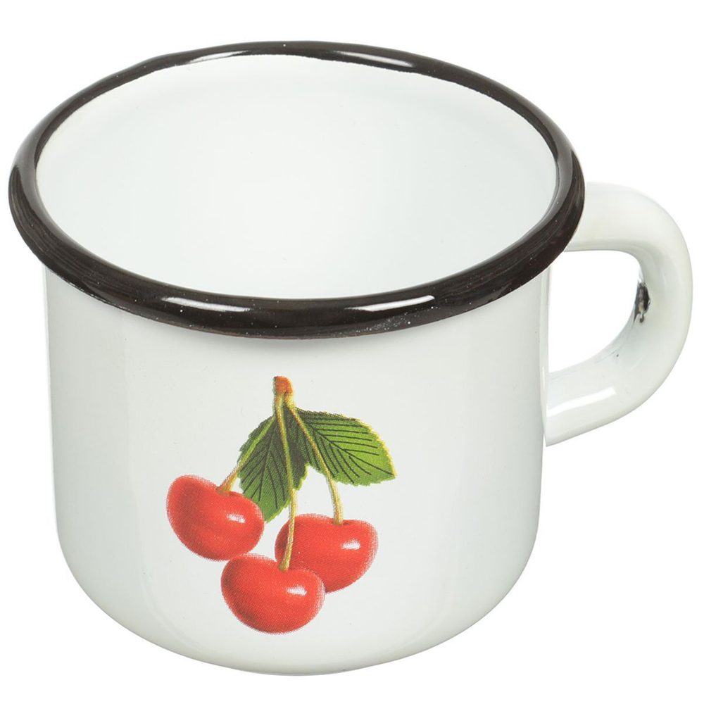 Кружка сталь, эмал, 250 мл, СтальЭмаль, бел,палевая