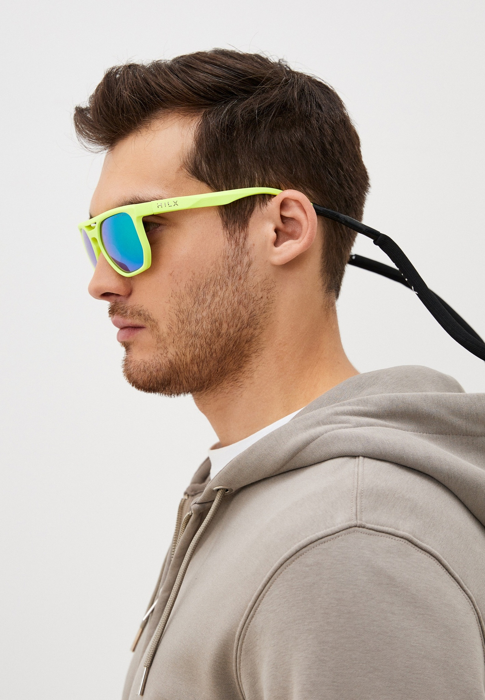 Спортивные очки HILX Carnage / Matt Solid Neon Yellow / Green Polarized Lens