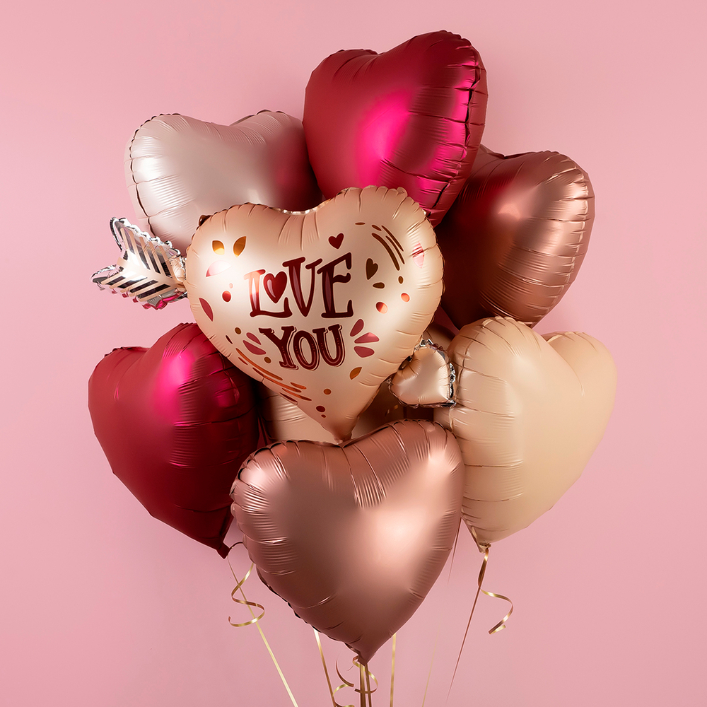 Фольгированный шар-фигура «Сердце со стрелой. Love you», 61 см