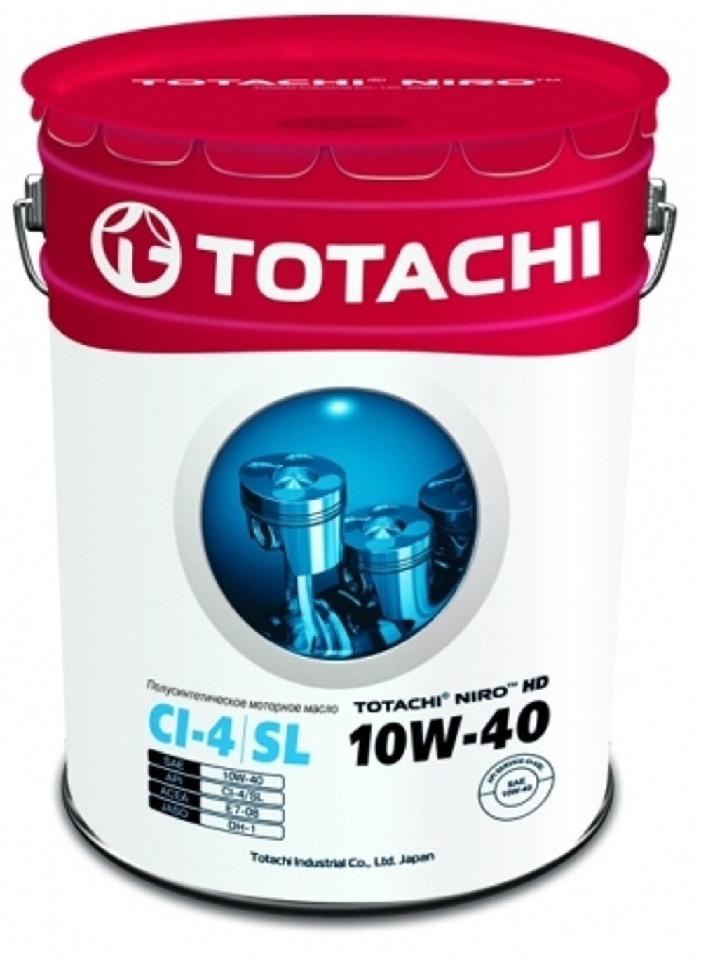 Масло моторное  полусинтетическое Totachi NIRO  HD  10W40   CI-4/SL    19л