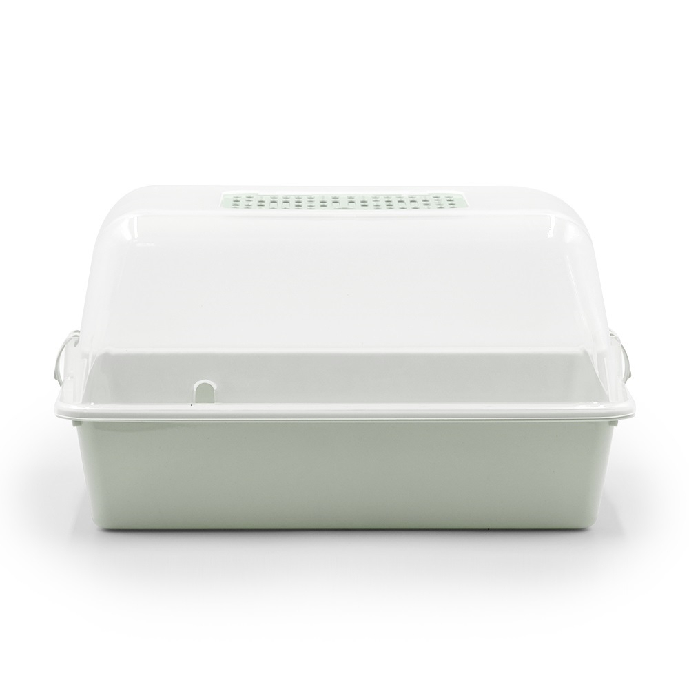 Zooexpress террариум (дюна) полупрозрачный - зеленый - L (42х30,5х22,5 см)