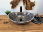 Раковина из мрамора Oval Grey OM-65715  (55*38*19) из натурального камня