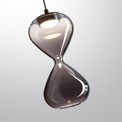5092/4L PENDANT ODL25 357 черный/прозрачн/дымчатый градиент/металл/стекло Подвес LED 4W 4000K 388Лм GLESSI