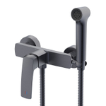 Гигиенический душ Azario Conda со смесителем, керамический картридж, шланг 150 см, графит (AZ-K2511GR)