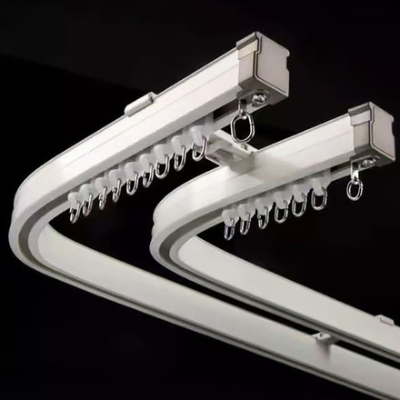 Гибкий карниз для штор, алюминиевый, потолочный/настенный