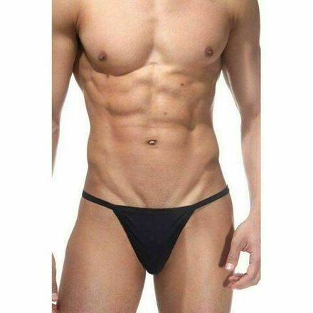 Трусы мужские стринги черные LaBlinque LB078
