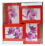 Мультирамка деревянная 4 фото 10*15см.