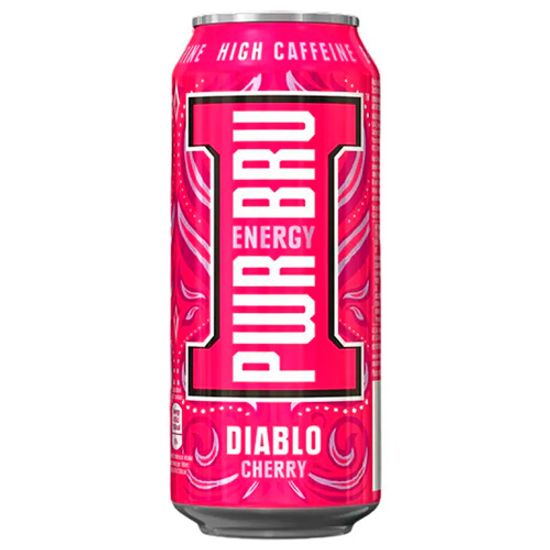 Энергетический напиток PWR BRU Diablo Cherry (Вишня) 500мл (Великобритания)