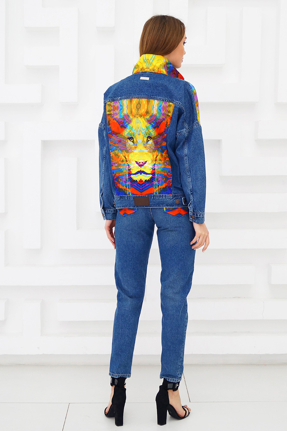 LIGVIANNI Джинсовая куртка Denim Jacket PRINT
