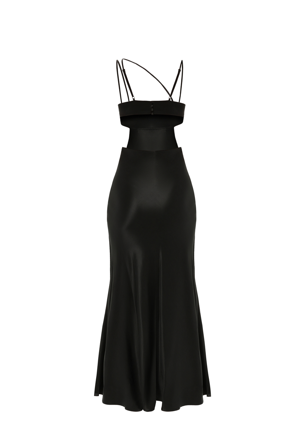 черное платье комбинация