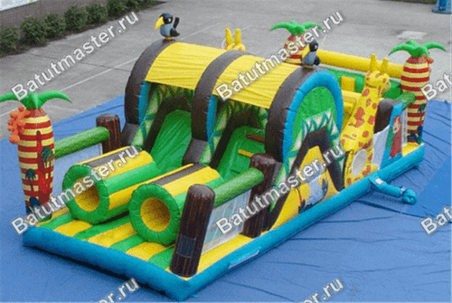 Батут "На прогулке с жирафами"