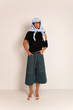 Бейсболка-косынка с вышивкой