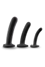 Набор из 3 стимуляторов со спиралевидным рельефом Twist Kit