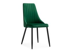 Стул на металлокаркасе Кора зеленый / черный