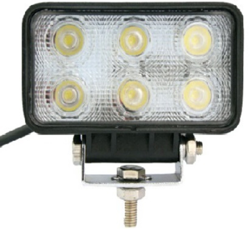 Фара светодиодная дополнительная 6 SMD 18W, 10-30V, 6*3W 110*60*46 мм дальний (Nord Yada)