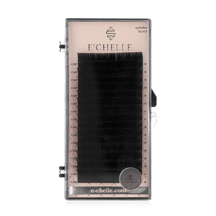Черные ресницы Echelle Black MIX - 16 линий
