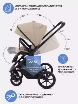 Коляска детская RANT basic "NEXUS" (2в1) RA106