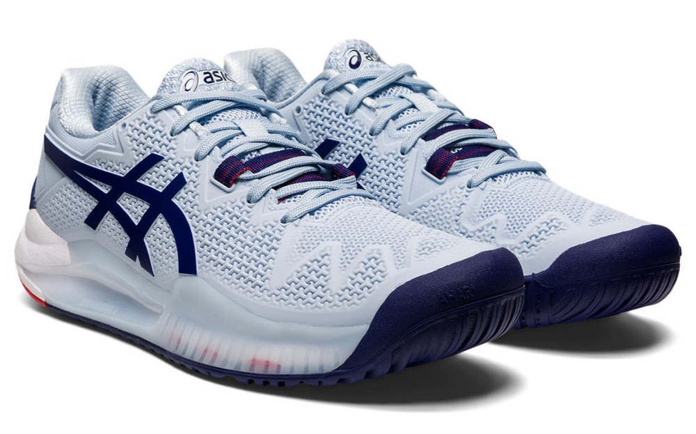 Женские Кроссовки теннисные Asics Gel-Resolution 8 W- soft sky/dive blue