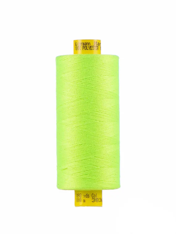 Нитки Guetermann MARA 150/1000 м, салатовый неон