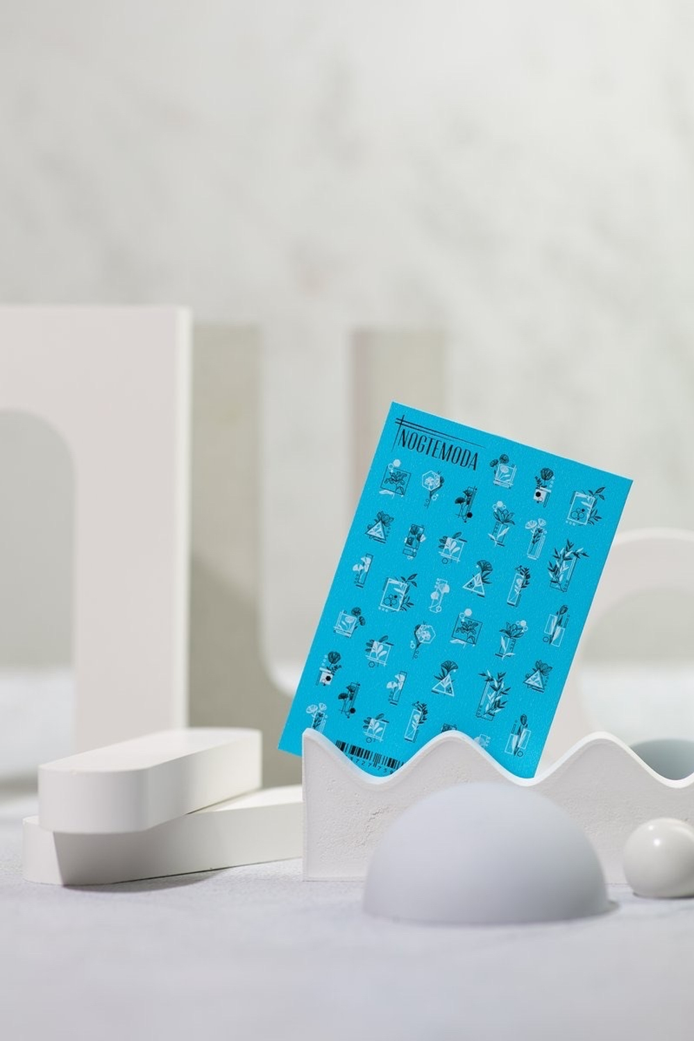 Nogtemoda Слайдер дизайн 022 Цветы, геометрия