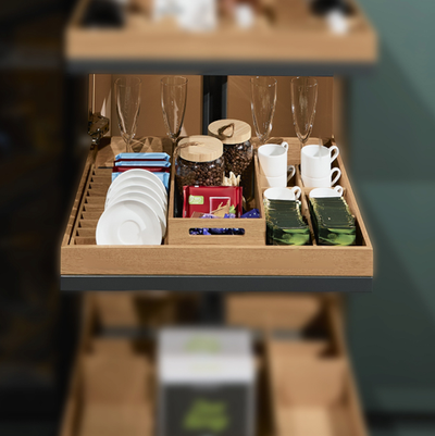 КОМПЛЕКТ вставка для 1 полки для десертных тарелок с ящиком и делителем на 6 ячеек Конвой Лавидо, СЕ