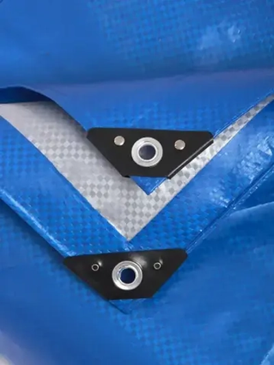 Тент укрывной усиленный 4х6м., 180г/м2 с люверсами, полог универсальный (туристический, строительный, садовый) Миротент, Россия