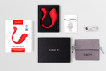 Красное интерактивное виброяйцо Svakom Phoenix Neo 2 Interactive App-controlled Egg Vibrator With External Light S94P