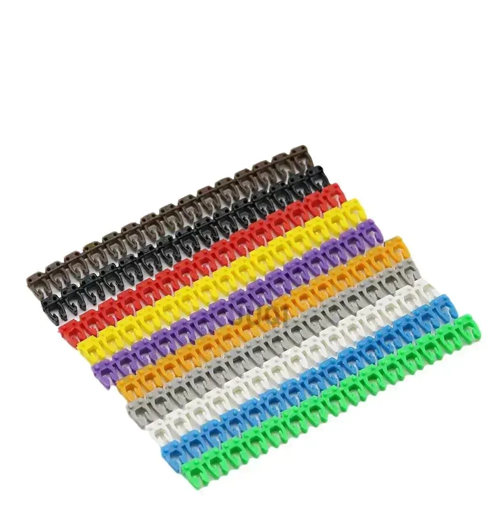 Маркеры кабельные, клипса с маркировкой от 0 до 9, для кабеля 2-3 мм, сечение жилы 1.5 - 2.5мм,набор 150шт.