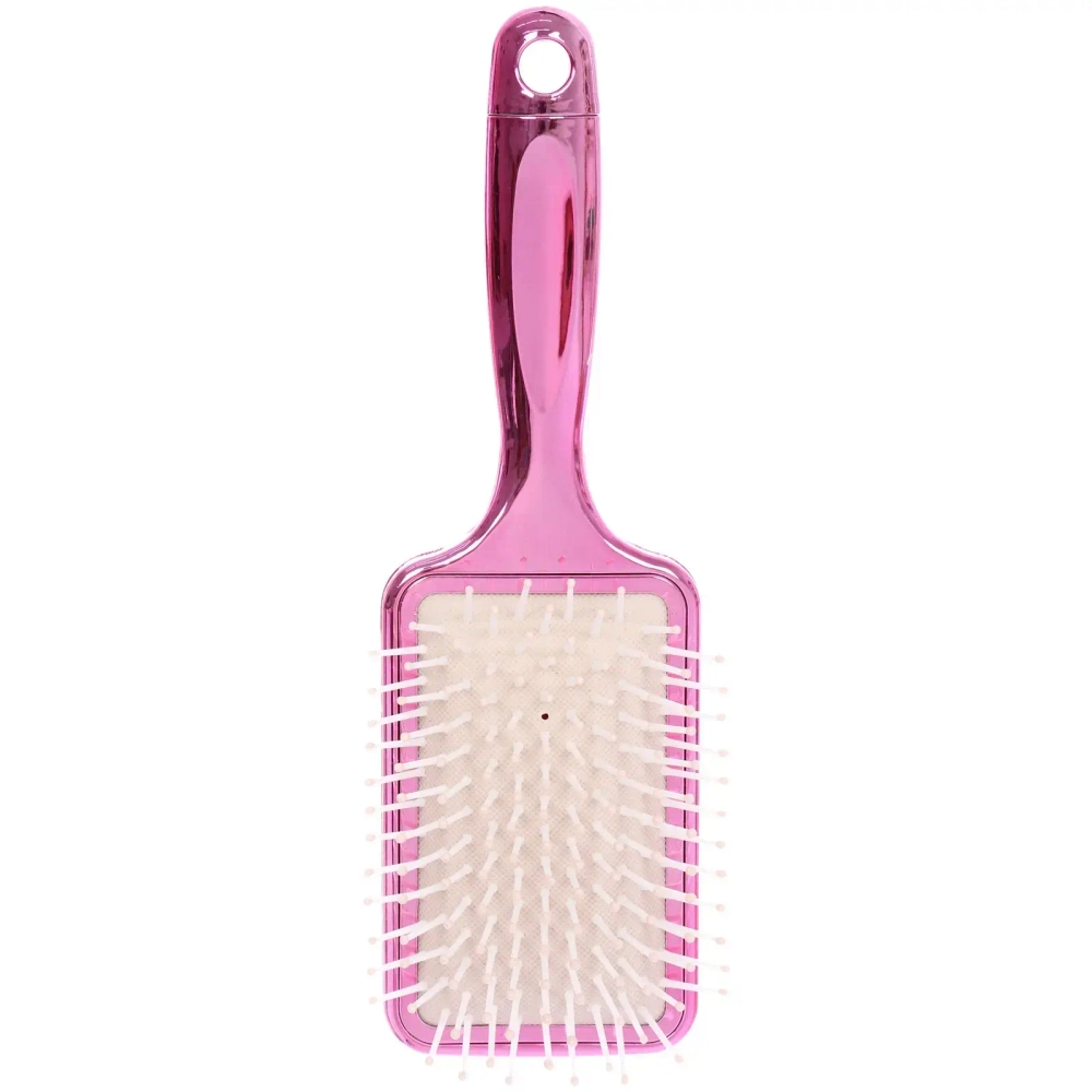 Расческа массажная зеркальная «Animals», принт девушки, микс 4 цвета, 7*23.5см, (блистер Ultramarine)